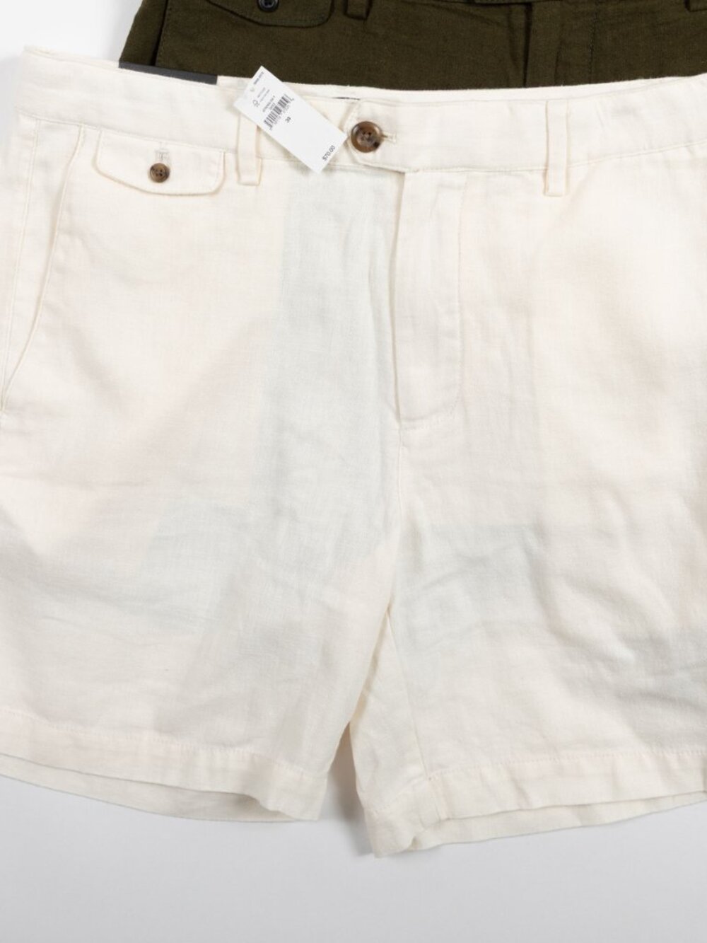 NWT LOT 4 Banana Republic Men's Size 33 Linen-Blend Slim Fit Shorts 7" Inseam - Picture 2 of 9